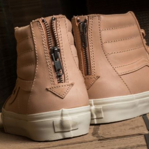Vans Sk8-Hi Reissue Zip \'Veggie skateboard high top leather shoes sneakers Sz 10 main image 6